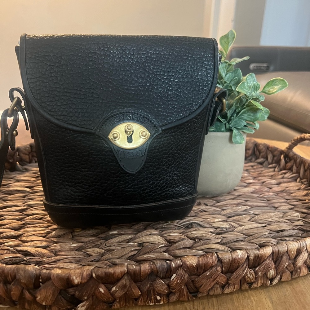 Vintage Dooney and Bourke AWL Calvary Spectator Mini R79 Black/Black